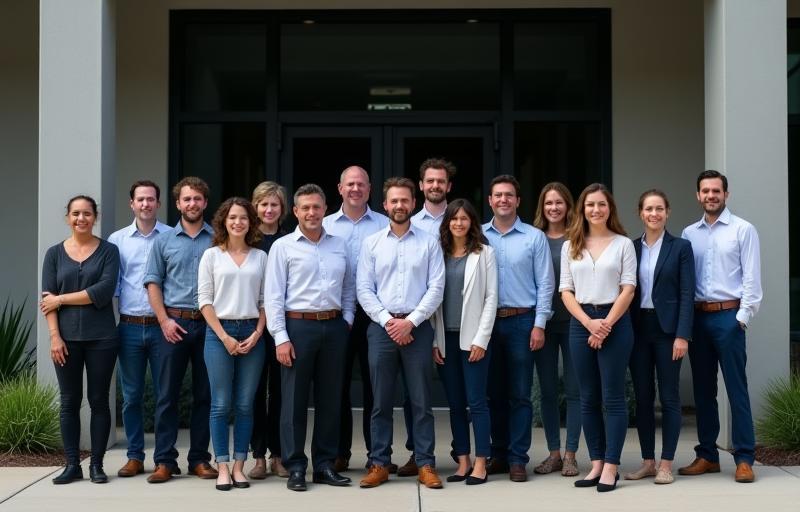 Industrie Partner Nederland team in front of their building